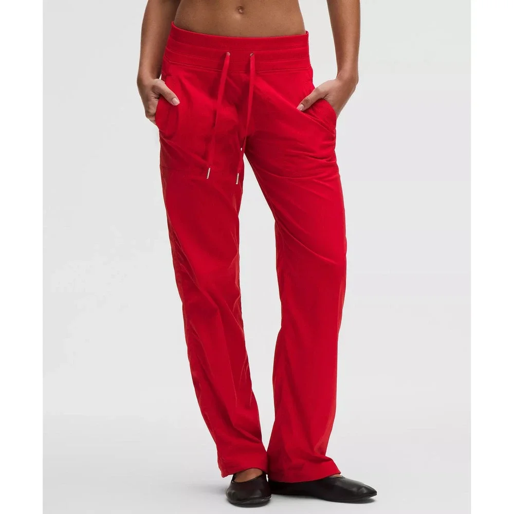390-Lululemon-Dance Studio Mid-Rise Pant Regular-Oxford Red - Picture 2 of 11